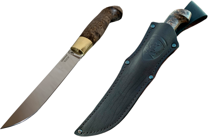 Комплект кованного ножа ручной работы