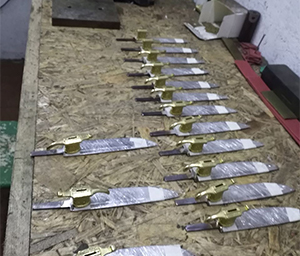 Процесс производства кованых ножей ручной работы
